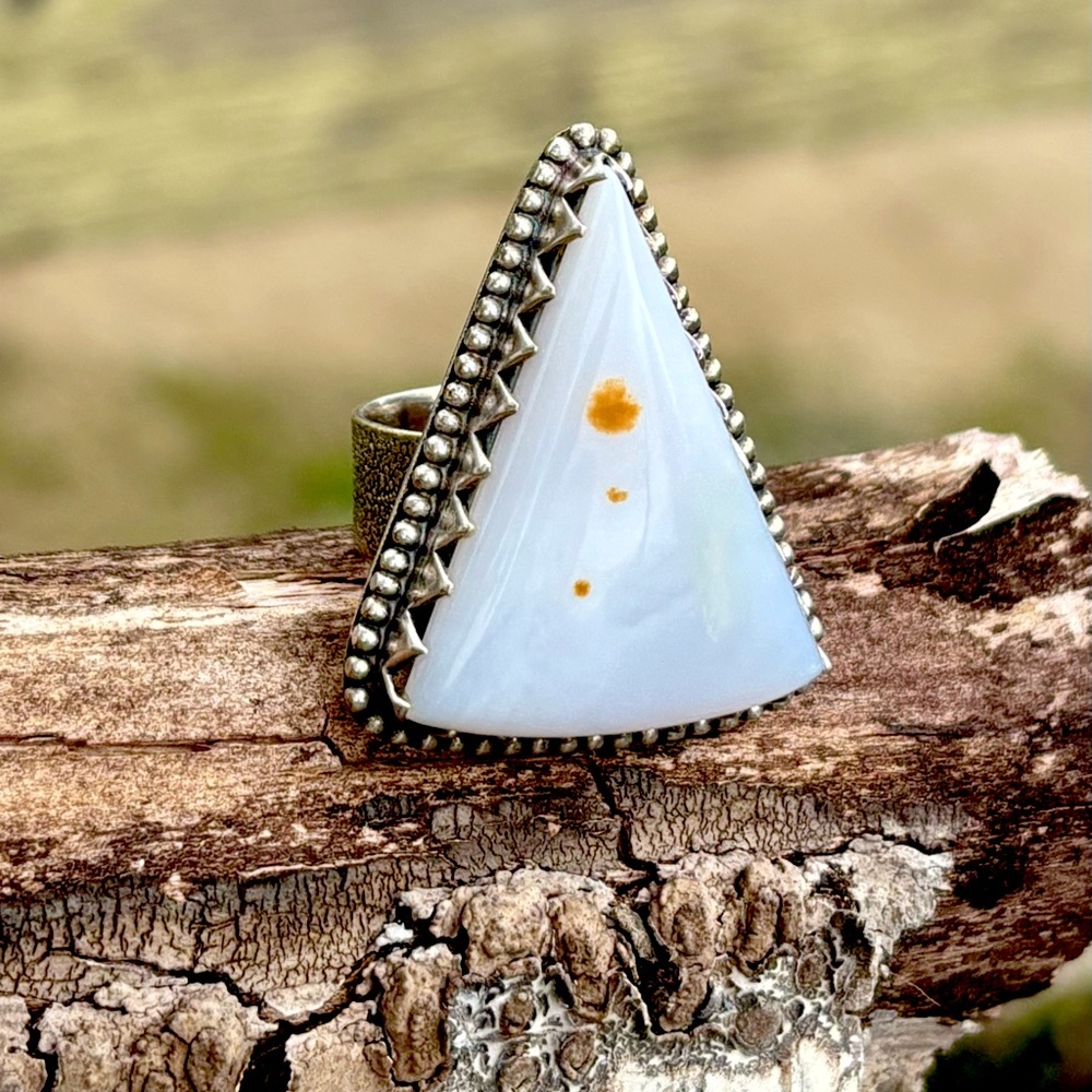 Polka Dot Jasper Statement Ring - image 1